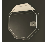 Зеркало MIXLINE "Герда" 600х600 гравировка