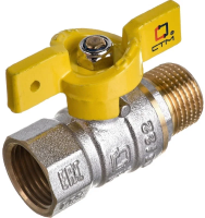 Кран шаровый для газа 1/2" г/ш бабочка СTM
