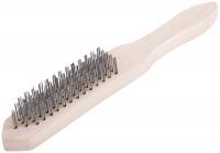 Корщетка с деревянной ручкой 5-ти рядная  38405