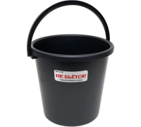 Ведро пластм.10л. черное с меркой ХАНПЛАСТ