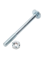 Болт мебельный 6х70 с гайкой цинк 6шт Стройбат