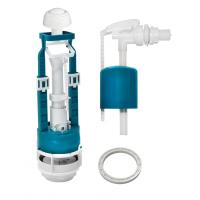 Арматура бок/подвод, бел.кнопка ИНКОЭР 2-2-1-4