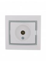 Розетка TV Мира бел/сер.701-0215-130