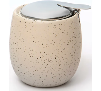 Сахарница 250мл Крошка белая нерж. 109-06071