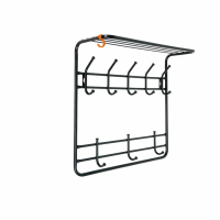 Вешалка 2х ярусная 60см черн.ВСП8