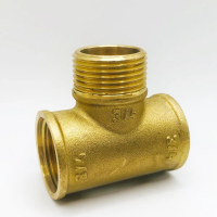 Тройник латунь/никель Ду20х20Нх20