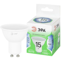 Лампа ЭРА GU10Вт 15Вт 6500К GREEN LINE