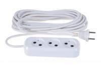 Удлинитель "У" 3роз.10м ПВС 2х1 б/з Е-203