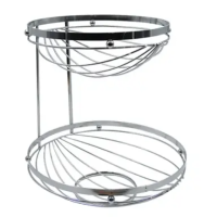 Ваза д/фруктов 2х яр.сталь 32*29,5см 92254 Уц