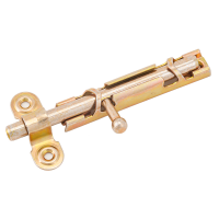 Шпингалет ЗТ желтый цинк Кунгур 90мм