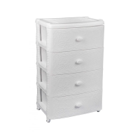 Комод 4х сек.М6786 широкий "Флоран" бел