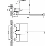 Смеситель для ванны G054710
