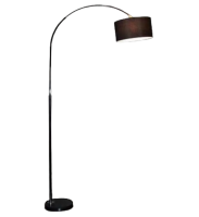 Торшер D001S-BK черн/черн абажур