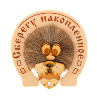 Магнит"Домовенок с подковой"