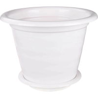 Горшок "ВИОЛА" 16л с поддоном (белый) М 1348