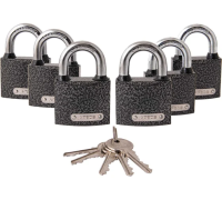 Замок висячий Apecs PD-01-50-Blister (6Locks+5Keys)