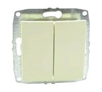 Выключатель 2СП MONO (мех)крем 500-001725-102+рамка
