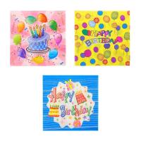 Салфетки бум. 12шт 33*33 праздничные 530-221