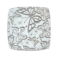 Светильник Бабочка 400*400бел/глян/хром Е27НПБ-402н 