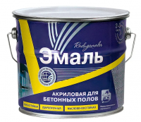 Эмаль акриловая д/бетон.полов 3,5кг коричнев.