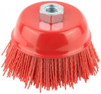 Корщетка-чашка нейлоновая,гайка М14,Профи 100мм 38798