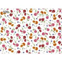 Скатерть Стиль с бейкой 135*180 (Маки) 599/0