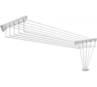 Сушилка настенно-потолочная 1,6м белая Ника