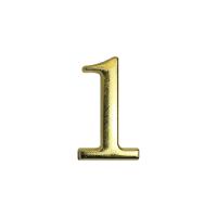 Цифра дверная АЛЛЮР "1"золото
