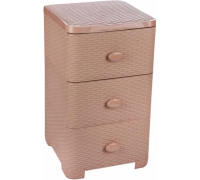 Комод 3-х секц. Плетенка какао М2432