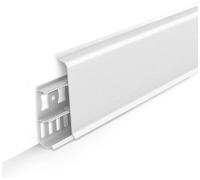 Плинтус 001  "Идеал Деконика" 85мм*2,2м (Белый) 