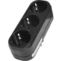 Разветвитель "У" 3гн с/з черн.1942