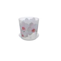 Горшок д/цветов Деко 1,2л орхидея белая 