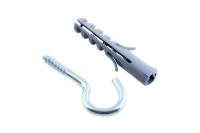 Крюк-полукольцо с дюбелем 10мм (2шт) Стройбат