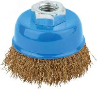 Корщетка-чашка 65мм М14 латунированная сталь 38941М