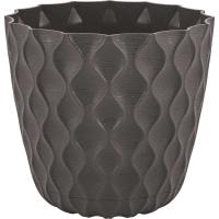Горшок д/цветов 2,5л горький шоколад дрен. сеткойInGreen Wave