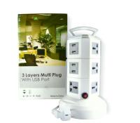 Сет.фильтр стойка 3Layers Multi Plug 3м*10роз.
