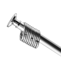 Карниз д/ванной Санакс 1,2х2,2 с хром.кольцами 10005