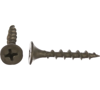 0200359 Саморез черный 3,5х25 потай крупная резьба 250шт