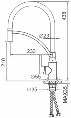 Смеситель для кухни белый F4552-8