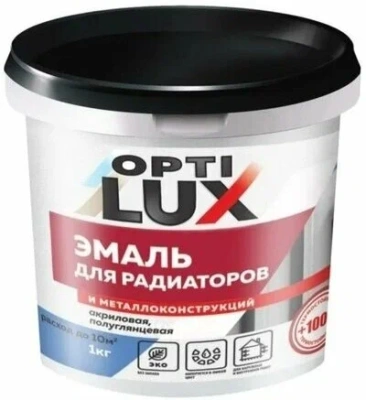 Эмаль Оптилюкс акрил. д/радиаторов  1кг
