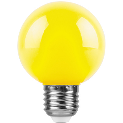 Лампа Feron 3W Е27 желтая 25904