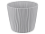 Горшок для цветов Волна d-200мм 4л.с вкладышем(серый)
