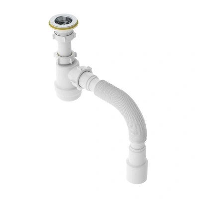 Сифон д/умывальника 1 1/4"*40 с гофрой 40*40/50 S1015-AK САНДЕСАНТ