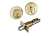 Замок-задвижка D1-G ключ/фиксатор золото