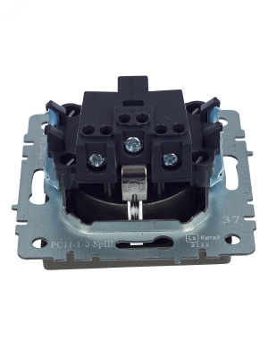 Розетка 1СП евро мех. 10А шампань Brite BR-R11-16-K37