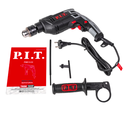 Дрель уд. PIT PSВ13-С2 800Вт 13мм 2800об/мин
