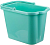 Ведро 9,5л. прямоугольное М2420 аквамарин