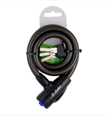 Замок велосипедный 12х100см S-Locked-09T чёрный