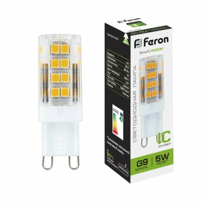 Лампа FERON  5W G9 4000K