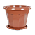 Горшок д/цветов Гармония 4л коричневый М 1576